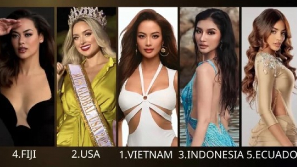 Vietnamese contestant predicted to win Miss Global 2024 pageant